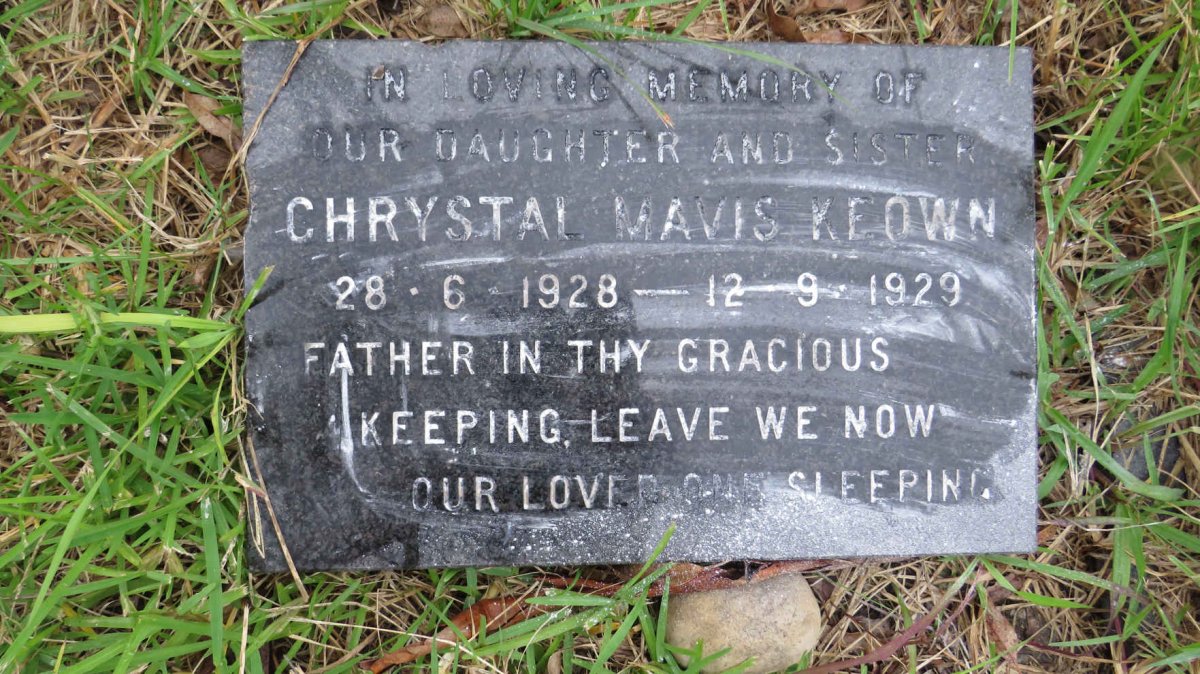 KEOWN Chrystal Mavis 1928-1929