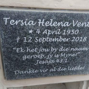 VENTER Tersia Helena 1950-2018