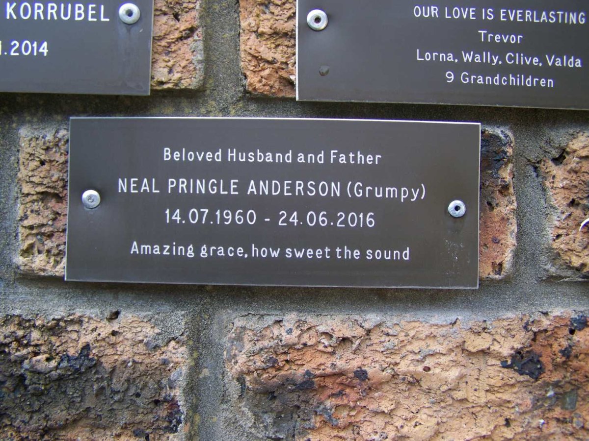 ANDERSON Neal Pringle 1960-2016