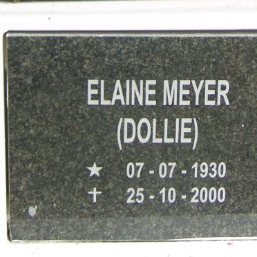 MEYER Elaine 1930-2000