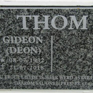 THOM Gideon 1932-2018