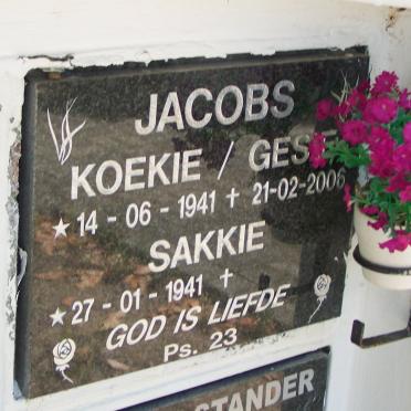 JACOBS Sakkie 1941- &amp; Koekie 1941-2006