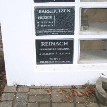 REINACH Petronella Johanna 1937-2018