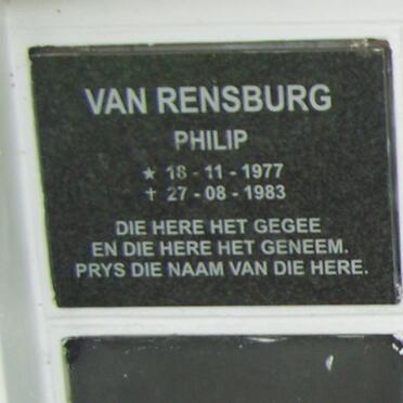 RENSBURG Philip, van 1977-1983