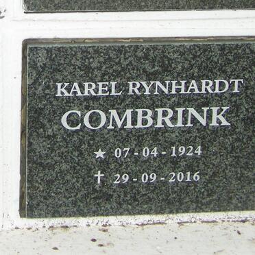 COMBRINK Karel Rynhardt 1924-2016