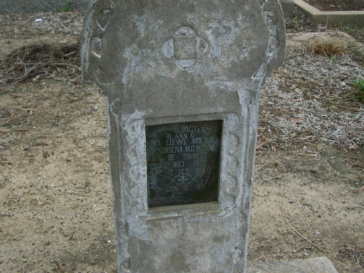 BOTHA Hendriena M.G. nee DE SWART 1858-1940