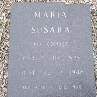 BREYTENBACH Maria Susara nee COETZEE 1898-1948