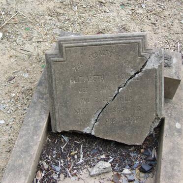 FOURIE Elizabeth 1880-1942