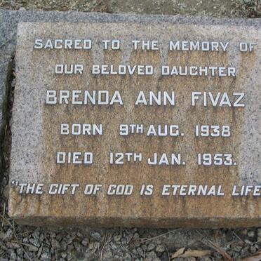 FIVAZ Brenda Ann 1938-1953
