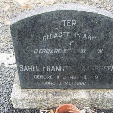 HAASBROEK Sarel Francois ?-1962