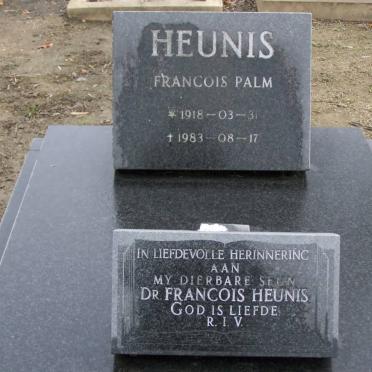 HEUNIS Francois Palm 1918-1983