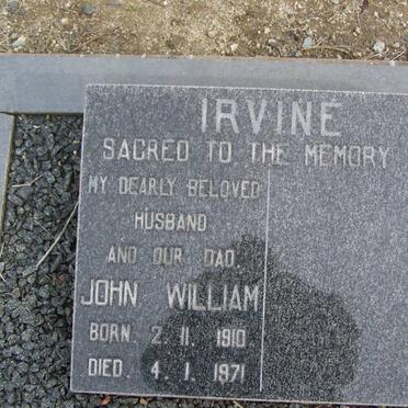 IRVINE John William 1910-1971