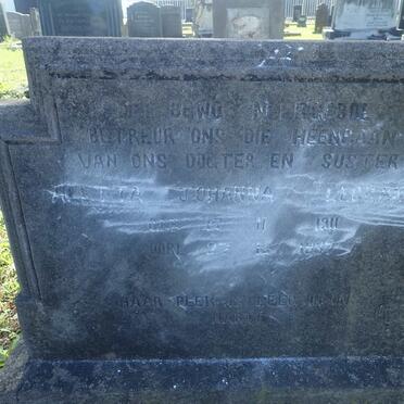 LEGRANGE Aletta Johanna 1911-1987