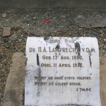 LAMPRECHT H.A. V.D.M. 1880-1932