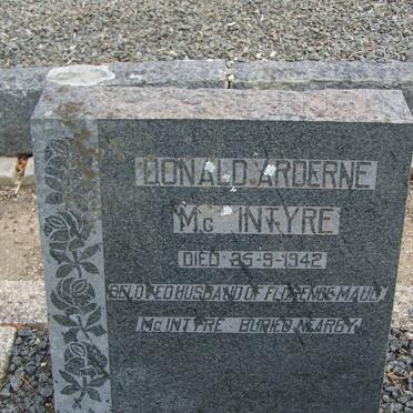 McINTYRE Donald Arderne -1942