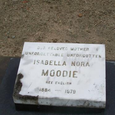 MOODIE Isabella Nora nee ENGLISH 1884-1979