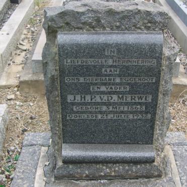 MERWE J.H.P., van der 1868-1932