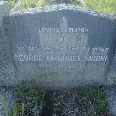 MOORE George Ambrose 1881-1948