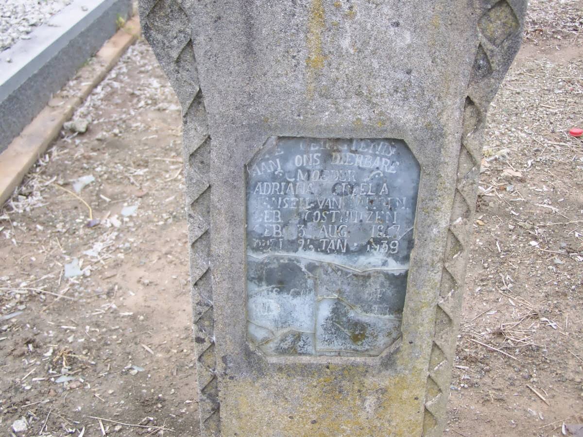 VUUREN Adriana Fiela, Jansen van nee OOSTHUIZEN 1847-1939