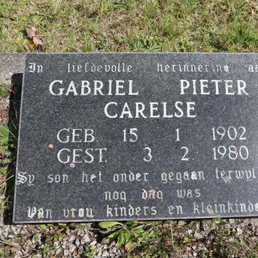 CARELSE Gabriel Pieter 1902-1980