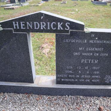 HENDRICKS Peter 1937-1991