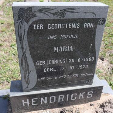HENDRICKS Maria nee DAMONS 1900-1973