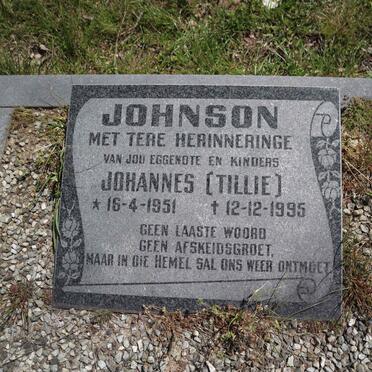 JOHNSON Johannes 1951-1995