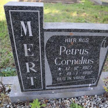 MERT Petrus Cornelius 1927-1992