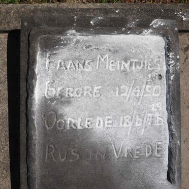 MEINTJIES Frans 1950-1976
