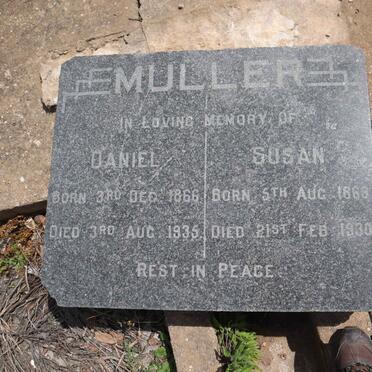 MULLER Daniel 1866-1935 & Susan 1869-1930