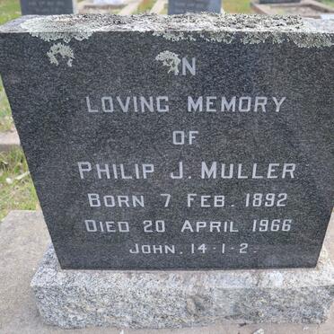 MULLER Philip J. 1892-1966