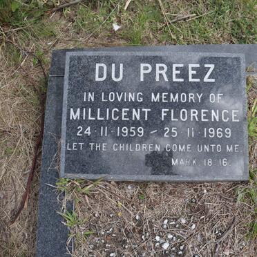 PREEZ Milllicent Florence, du 1959-1969