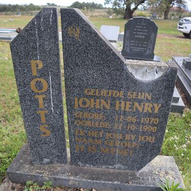 POTTS John Henry 1970-1990