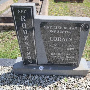 ROBERTSON Lorain 1951-1993