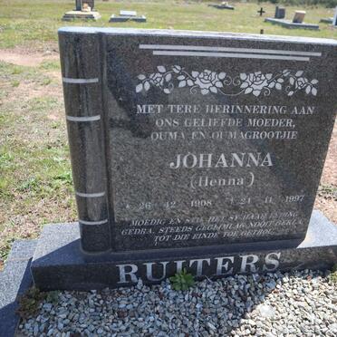 RUITERS Johanna 1908-1997