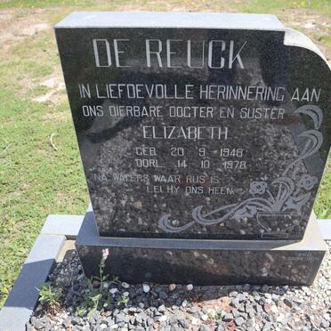 REUCK Elizabeth, de 1948-1978