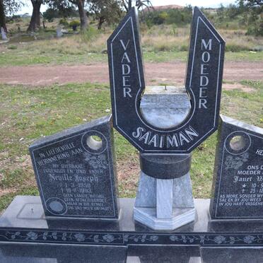 SAAIMAN Neville Joseph 1950-1993 & Janet Willemina 1952-2020