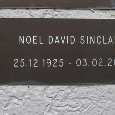 SINCLAIR Noel David 1925-2017