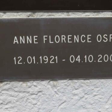 OSRY Anne Florence 1921-2007