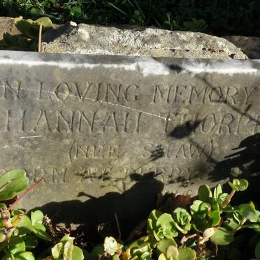 THORPE Hannah nee SHAW