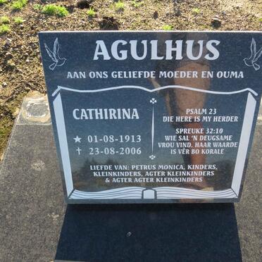 AGULHUS Cathirina 1913-2006