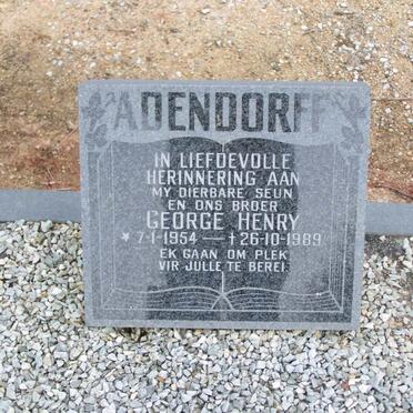 ADENDORFF George Henry 1954-1989