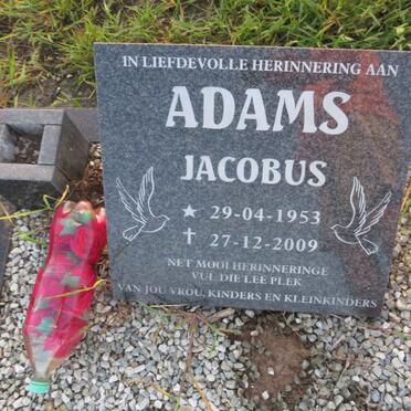 ADAMS Jacobus 1953-2009