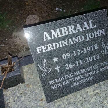 AMBRAAL Ferdinand John 1978-2013
