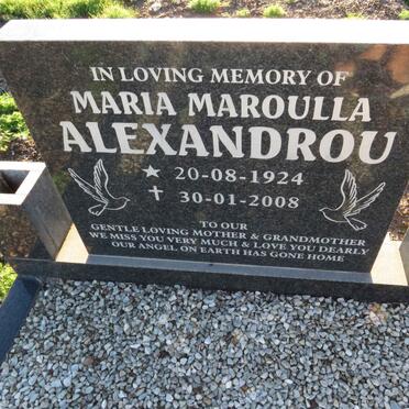 ALEXANDROU Maria Maroulla 1924-2008