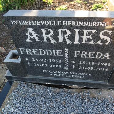 ARRIES Freddie 1950-2008 & Freda 1946-2016