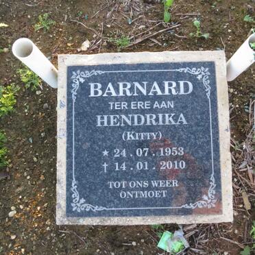 BARNARD Hendrika 1953-2010