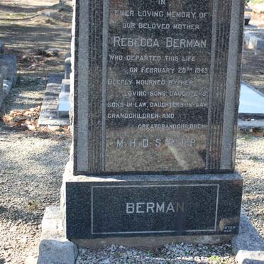 BERMAN Rebecca -1949