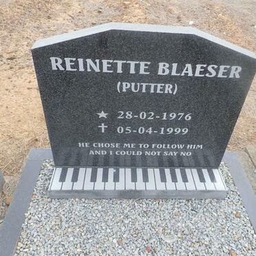 BLAESER Reinette nee PUTTER 1976-1999