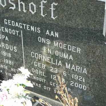 BOSHOFF Johan Gerhardus 1918-1981 &amp; Cornelia Maria 1921-2000 _2